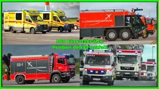 [Verkehrsunfall + MANV-Groß 🚨⛑] Einsatzfahrten 》Flughafenfeuerwehr, KatS uvm. || Flughafen BER