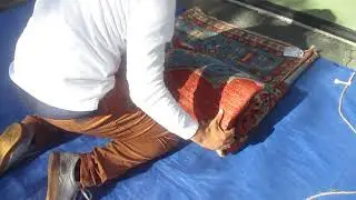 How to Fold an Oriental rug for Shipping