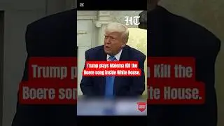 Donald Trump Plays Malema Kill The Boere inside White House.  #africa #ramaphosa #EFF #malema #MKP
