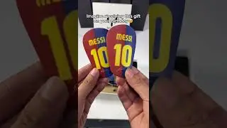 Imagine receiving this gift on your birthday🥹#Messi #barcelona