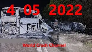 Подборки  Аварии и ДТП 4 05 22   ( Май 2022 )   26 человек погибли в крупной аварии на Украине