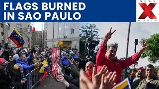 Protesters Burn U.S. Flags in Sao Paulo Over Venezuela Strikes | NewsX World