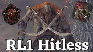Elden Ring | Fire Giant vs Bandit Curved Swords (RL1 Hitless)