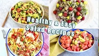 4 DELICIOUS, EASY, HEALTHY AND VEGAN SALADS!