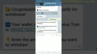 Tron airdrop sytem telegram SCAM or LEGIT???