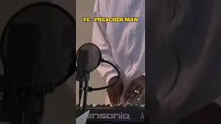 Kanye Ye West producing his new song Preacher Man 🎹
