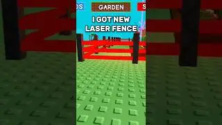 I Got New LASER FENCE! #roblox #growagarden