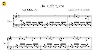 The Unforgiven by Metallica (Piano Solo/Sheets)