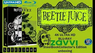 BEETLEJUICE - 4K ULTRA HD + Blu-ray ZAVVI Exclusive SteelBook Collector's Edition unboxing
