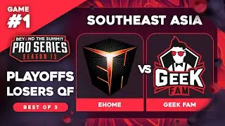 EHOME vs Geek Fam Game 1 - BTS Pro Series 13 SEA: Playoffs Semis w/ Ares & hairy_freak