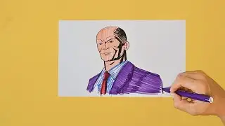 How to draw Lex Luthor