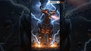 Giant Bull of Lightning | Usha AI Cartoon #shorts ai