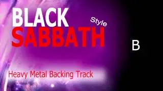Heavy Metal Black Sabbath Style Guitar Backing Track 63 Bpm Highest Quality