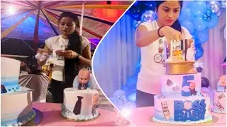 😍5 kg baby boss theme Cake setup☺️ and cake repair 🥲 || #cakehouse2204 #cakesetup #bossbabycake 