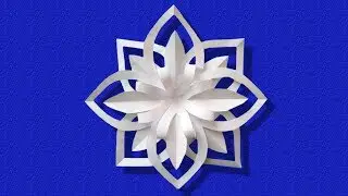 ❄️ Flocon de neige ❄️ en papier