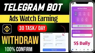 Telegram New Free Earning Bot  | Insta Tasker Telegram Bot | Free Online Earning In Pakistan