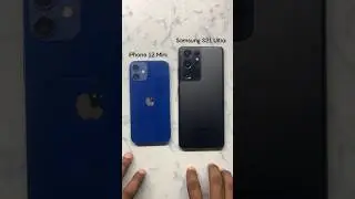 iPhone 12 Mini vs Samsung S21 Ultra #trending #foryou #viralshorts #samsung #iphone #trolface