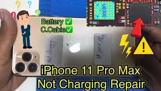 iPhone 11 Pro Max Not Charging repair. Replace U6300 iC.👨&zwj;🔧
