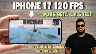 IPHONE 17 120 FPS PUBG 4.2.6 TEST WITH FPS METER | IPHONE 17 120 FPS#120fps #bgmitest #iphone17 