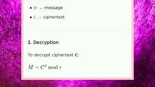 EC3401 UNIT 4 RSA Algorithm