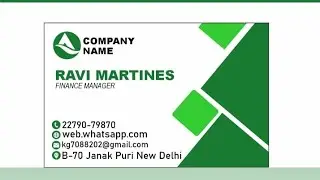 simple visiting card design in Corel draw #trending #viral #newdesign #youtube #foryou