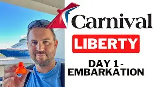 Carnival Liberty Bahamas VLOG Cruise - Day 1 Embarkation from Port Canaveral, Florida