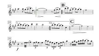 Sadness And Sorrow - Tenor Sax Solo (Sheet Music)