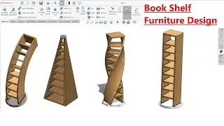 Solidworks Tutorial | How to make Bookshelf Furniture in SolidWorks