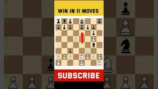 Win in 11 moves wow #chess #checkmate #chesstricks