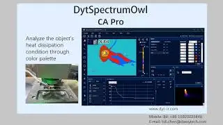 Analyze object's heat dissipation through color palette.