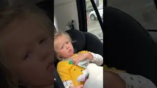 Sleepy Kids came to their destination after rainy ride