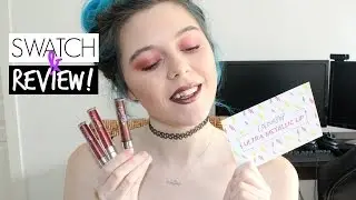 NEW COLOURPOP ULTRA METALLIC LIPS | SWATCHES & REVIEW | Silverfoxxbeauty