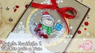 Tarjeta Shaker Navide&ntilde;a, paso a paso | Fimiki