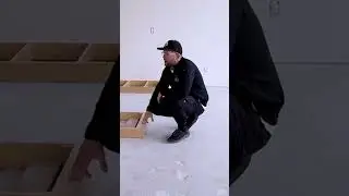 Always pre-install your toe kick. #construction #carpentry #newconstruction #arcadia #newbuild