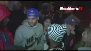 Chris Brown arrives at Stars and Strikes Celebrity Bowling, Poker Tournament 2013