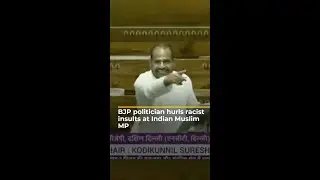 BJP politician hurls racist insults at Indian Muslim MP | AJ #shorts