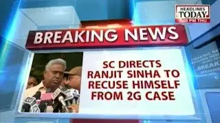 SC removes Ranjit Sinha from 2G probe