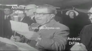 Ceremonia piedra fundamental en el Hospital Israelita Ezrah de Bs As 1967