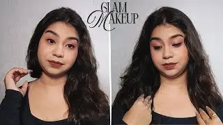 glam party makeup in black dress✨#youtube #makeup 