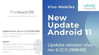 Update version: Rev 6.12.0(188.65MB) in Vivo Y12, Y15 | Funtouch OS new Version Update news