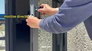 100% keyless keypad storefront door lock