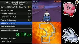 Cartoon Network Racing (DS): Time Trial All Tracks in 16:53.99 (IGT)