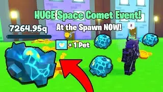 OMG  FIRST COMET METEOR DROPPED IN PET SIMULATOR X!
