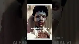 AI FASHION EDITORIAL v1 #ai #artificialintelligence #midjourney #blackmodel #nyfw #technology #tech