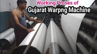 Working Proses of Gujarat Warping Machine #warpingmachine #indiantextile @RohitTechWorld24