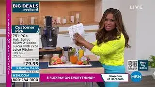 NutriBullet 800Watt 2Speed Juicer with 27 oz. Juice Pitc...