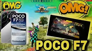 FREE FIRE GAMEPLAY ON POCO F7 WITH HANDCAM || POCO F7 FREE FIRE TEST🤔 INSANE PERFORMANCE