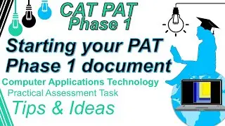CAT PAT TIPS | Phase 1 | Starting your document