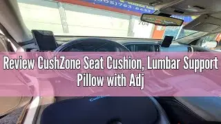 Review CushZone Seat Cushion, Lumbar Support Pillow with Adjustable Strap-Chair Cushions for Sciatic