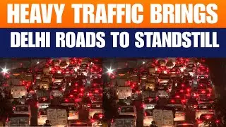 LIVE: Delhi Faces Massive Traffic Jam at South Extension | Heavy Traffic Jam In Delhi Roads | News9